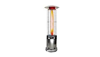 Lava Heat Italia Opus Lite Commercial Patio Heater | Cylindrical 7.5-Foot | Stainless Steel Natural Gas | RL7MGS LHI-152