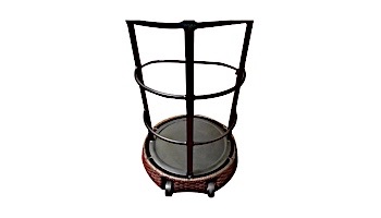 Lava Heat Italia© Palermo T-Line Commercial Patio Heater | Dome Style 7-Foot | Wicker Bronze Natural Gas | TL7MGBW LHI-156