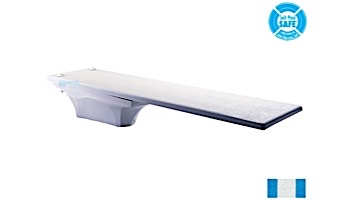 Inter-Fab La Mesa Base with Duro-Beam aquaBoard Board Complete | 6' Blue with White Top Tread and White Base | DB6BW-LAM6