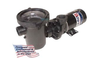 Waterway Hi-Flo II Above Ground Pool Pump and Trap | 2 Speed 1.5-HP 48-Frame Side Discharge | 115V 3 ft. Twist-Lock Cord | PH2150-H3 | PH2150-3