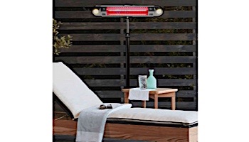 Lava Heat Italia Walle E-Line Commercial Patio Heater with Remote | Includes Stand & Wall Mount | Heritage Bronze Electric 110v/120v | EL6REB LHI-159
