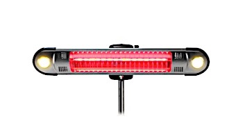 Lava Heat Italia Walle E-Line Commercial Patio Heater with Remote | Includes Stand & Wall Mount | Heritage Bronze Electric 110v/120v | EL6REB LHI-159