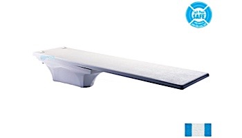 Inter-Fab La Mesa Base with Duro-Beam aquaBoard Board Complete | 8' Blue with White Top Tread and White Base | DB8BW-LAM8