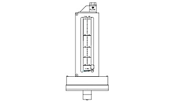 Rola-Chem 3-inch Copper Vertical Mount Flowmeter | 570370V