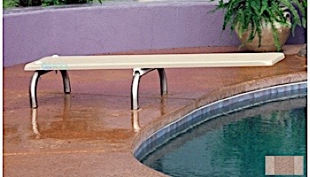 Inter-Fab U-Stands Base with Duro-Beam aquaBoard™ Board Complete | 6' Tan with Tan Top Tread and 18" Earth Powder Coated Steel Base | DB6TAN-US18