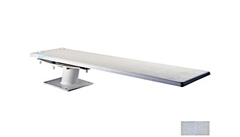 Inter-Fab Techni-Spring Steel Base with Techni-Beam Board Complete | 6' Gray with Gray Top Tread and Gray Base | TB6GRY-TSB