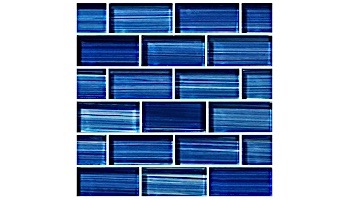 Artistry In Mosaics Watercolors Series 1x2 Glass Tile | Aqua Brick | GW82348T5