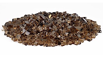 American Fireglass One Fourth Inch Classic Collection | Copper Fire Glass | 10 Pound Jar | AFF-COP-J