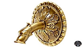 Water Scuppers and Bowls Venizia Small Spout with Mantova Emitter | French Gold | WSBWSME