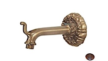 Water Scuppers and Bowls Florence Water Spout | Weathered Copper | WSBFLOR