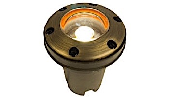 FX Luminaire FC 3 LED Well Light | Bronze Metallic | 10 Watt | Zone Dimming with Color | Ring Grate | FCZDC3LEDRGBZ