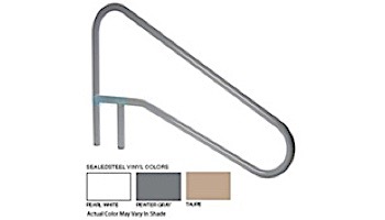 SR Smith 54_quot; Center Grab Sealed Steel Rail | Taupe Color | 304 Grade | .065 Wall Commercial | DMS-102B-VT