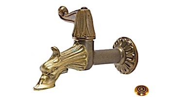 Water Scuppers and Bowls Anatra Fountain Spout | French Gold | WSBANA
