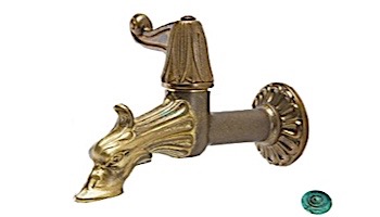 Water Scuppers and Bowls Anatra Fountain Spout | Tiffany Patina | WSBANA