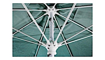 Ledge Lounger Choice Umbrella | 6' Square 1.5" White Pole | Standard Fabric Colors | LL-U-C-6SQPP-W-STD