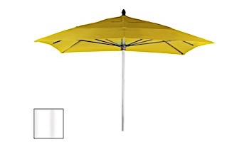 Ledge Lounger Choice Umbrella | 6' Square 1.5" White Pole | Premium 2 Fabric Colors | LL-U-C-6SQPP-W-P2