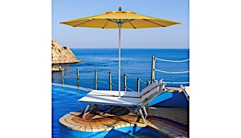 Ledge Lounger Choice Umbrella | 6' Square 1.5" Sahara Pole | Premium 1 Fabric Colors | LL-U-C-6SQPP-S-P1