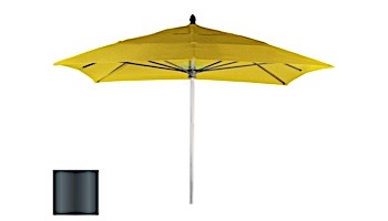 Ledge Lounger Choice Umbrella | 6' Square 1.5" Pewter Pole | Standard Fabric Colors | LL-U-C-6SQPP-P-STD