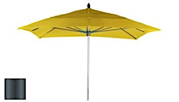 Ledge Lounger Choice Umbrella | 6' Square 1.5" Pewter Pole | Standard Fabric Colors | LL-U-C-6SQPP-P-STD