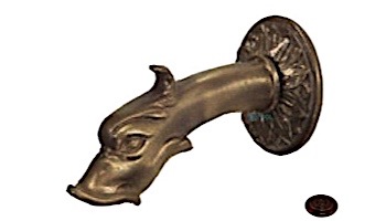 Water Scuppers and Bowls Venizia Small Fish Spout | Antique Bronze | WSBVENISM
