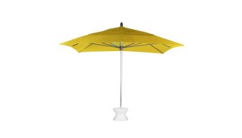 Ledge Lounger Choice Umbrella | 7.5' Square 1.5" Pewter Pole | Premium 1 Fabric Colors | LL-U-C-7SQPP-P-P1