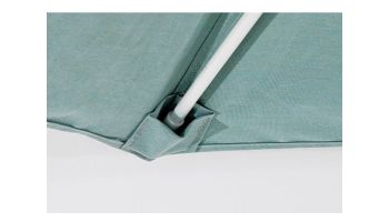 Ledge Lounger Select Umbrella | 9' Octagon 2" White Pole | Standard Fabric Colors | LL-U-S-9OPP-W-STD