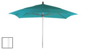 Ledge Lounger Select Umbrella | 9' Octagon 2" White Pole | Standard Fabric Colors | LL-U-S-9OPP-W-STD