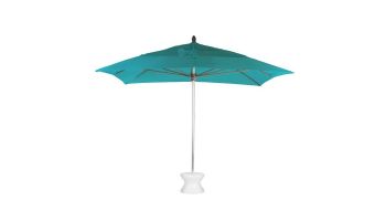 Ledge Lounger Select Umbrella | 9' Octagon 2" White Pole | Premium 2 Fabric Colors | LL-U-S-9OPP-W-P2