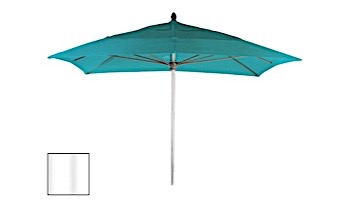 Ledge Lounger Select Umbrella | 6' Square 2" White Pole | Standard Fabric Taupe | LL-U-S-6SQPP-W-STD-4648