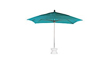 Ledge Lounger Select Umbrella | 6' Square 2" White Pole | Premium 1 Fabric Colors | LL-U-S-6SQPP-W-P1