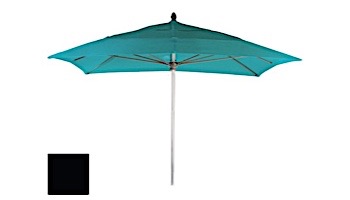 Ledge Lounger Select Umbrella | 6' Square 2" Black Pole | Standard Fabric Colors | LL-U-S-6SQPP-K-STD