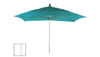 Ledge Lounger Select Umbrella | 7.5' Square 2" White Pole | Standard Fabric Colors | LL-U-S-7SQPP-W-STD