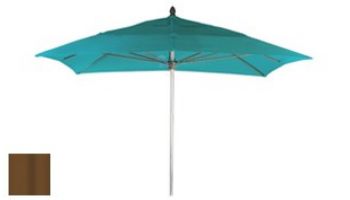 Ledge Lounger Select Umbrella | 7.5' Square 2" Champagne Bronze Pole | Standard Fabric Colors | LL-U-S-7SQPP-CB-STD