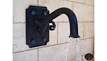 Water Scuppers and Bowls Veranda Water Fountain Spout | Oil Rubbed Bronze | WSBVER