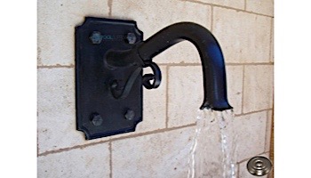 Water Scuppers and Bowls Veranda Water Fountain Spout | Satin Nickel | WSBVER