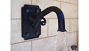 Water Scuppers and Bowls Veranda Water Fountain Spout | Pewter | WSBVER