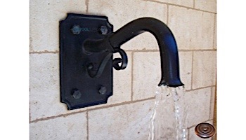 Water Scuppers and Bowls Veranda Water Fountain Spout | Weathered Copper | WSBVER