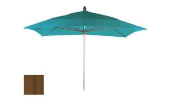 Ledge Lounger Select Umbrella | 10' Square 2" Champagne Bronze Pole | Premium 2 Fabric Colors | LL-U-S-10SQPP-CB-P2