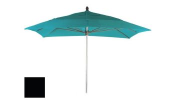 Ledge Lounger Select Umbrella | 10' Square 2" Black Pole | Standard Fabric Colors | LL-U-S-10SQPP-K-P1