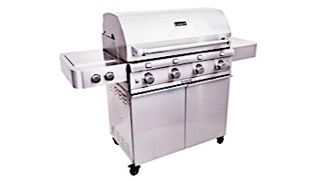 SABER SS 670 Infrared 4-Burner Stainless Steel Free Standing Propane Gas Grill | R67SC0017