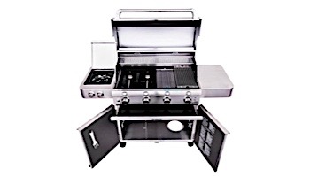 SABER SS 670 Infrared 4-Burner Stainless Steel Free Standing Propane Gas Grill | R67SC0017