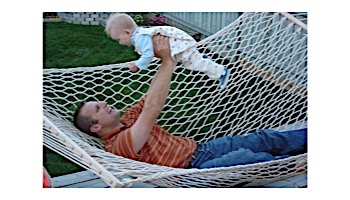 Vivere Double Cotton Rope Hammock | Natural | COT21