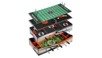 Hathaway Revolver 40-In Tabletop Glide Hockey 4-in-1 Multi-Game | NG1143M BG1143M