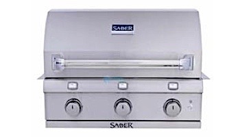 SABER SS 500 BI Infrared 3-Burner Stainless Steel Built-In Natural Gas Grill | R50SB0417