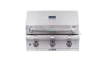 SABER Premium 3-Burner Stainless Steel Built-In Natural Gas Grill | R50SB0417