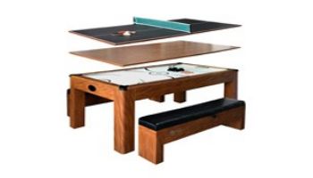 Hathaway Sherwood 7-Foot Air Hockey Table with Benches | NG2422H BG2422H