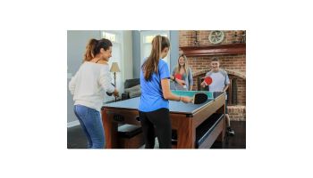 Hathaway Sherwood 7-Foot Air Hockey Table with Benches | NG2422H BG2422H