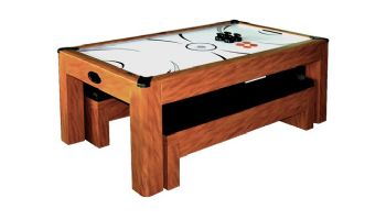 Hathaway Sherwood 7-Ft. Air Hockey Table Combo Set with Benches | NG2422H BG2422H