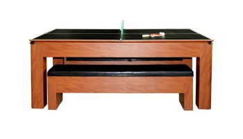 Hathaway Sherwood 7-Ft. Air Hockey Table Combo Set with Benches | NG2422H BG2422H
