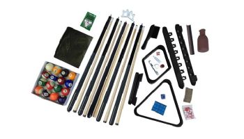 Hathaway Deluxe Billiards Accessory Kit | Mahogany Finish | NG2540M BG2540M